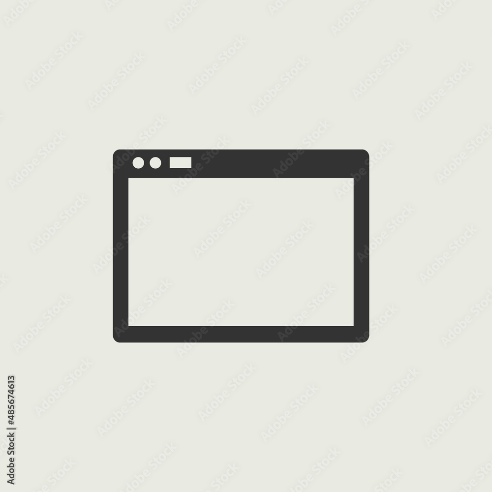 internet browser vector icon illustration sign internet browser vector icon illustration sign