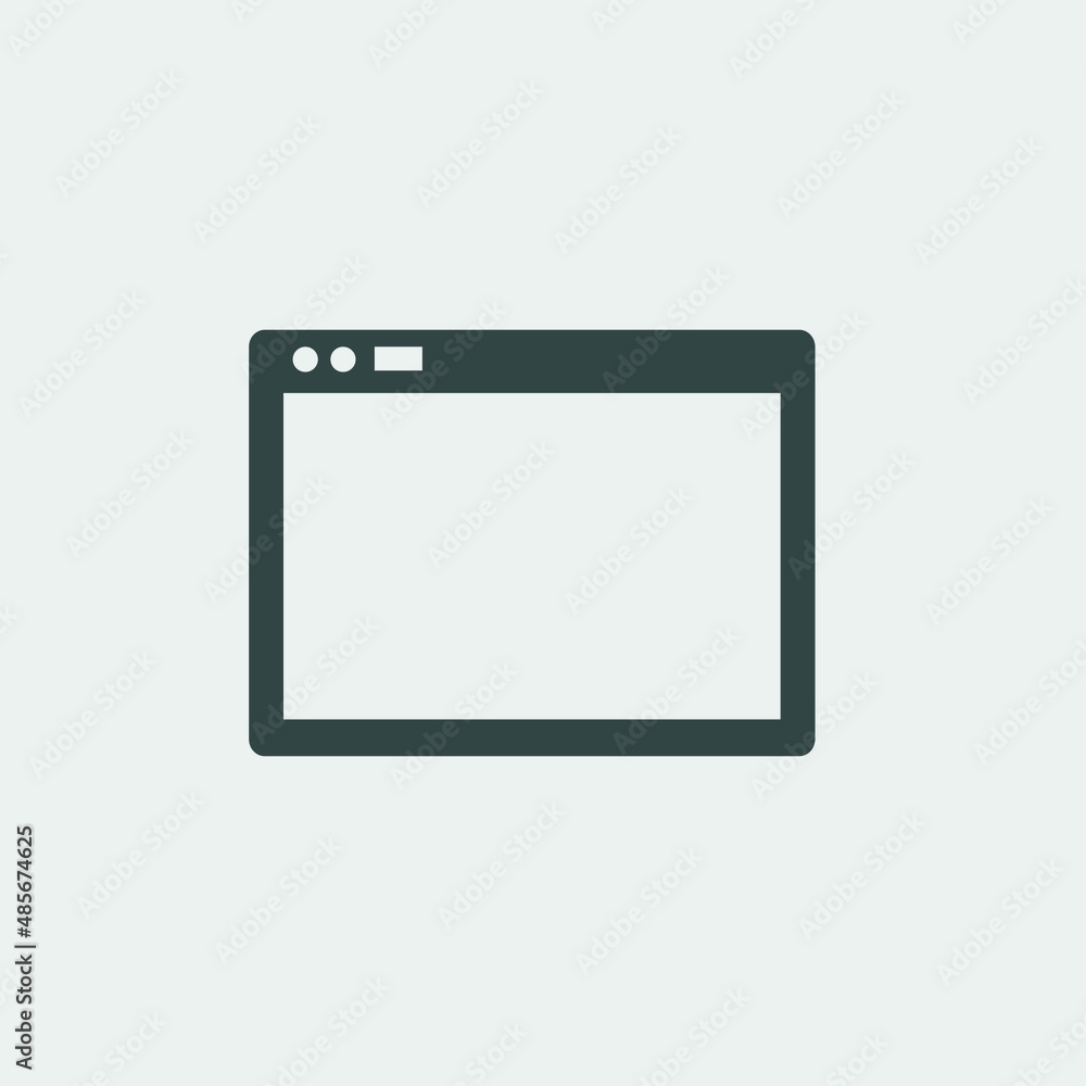 internet browser vector icon illustration sign internet browser vector icon illustration sign