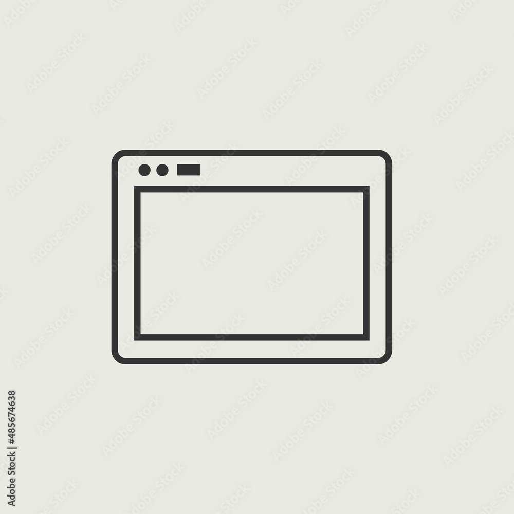 internet browser vector icon illustration sign internet browser vector icon illustration sign