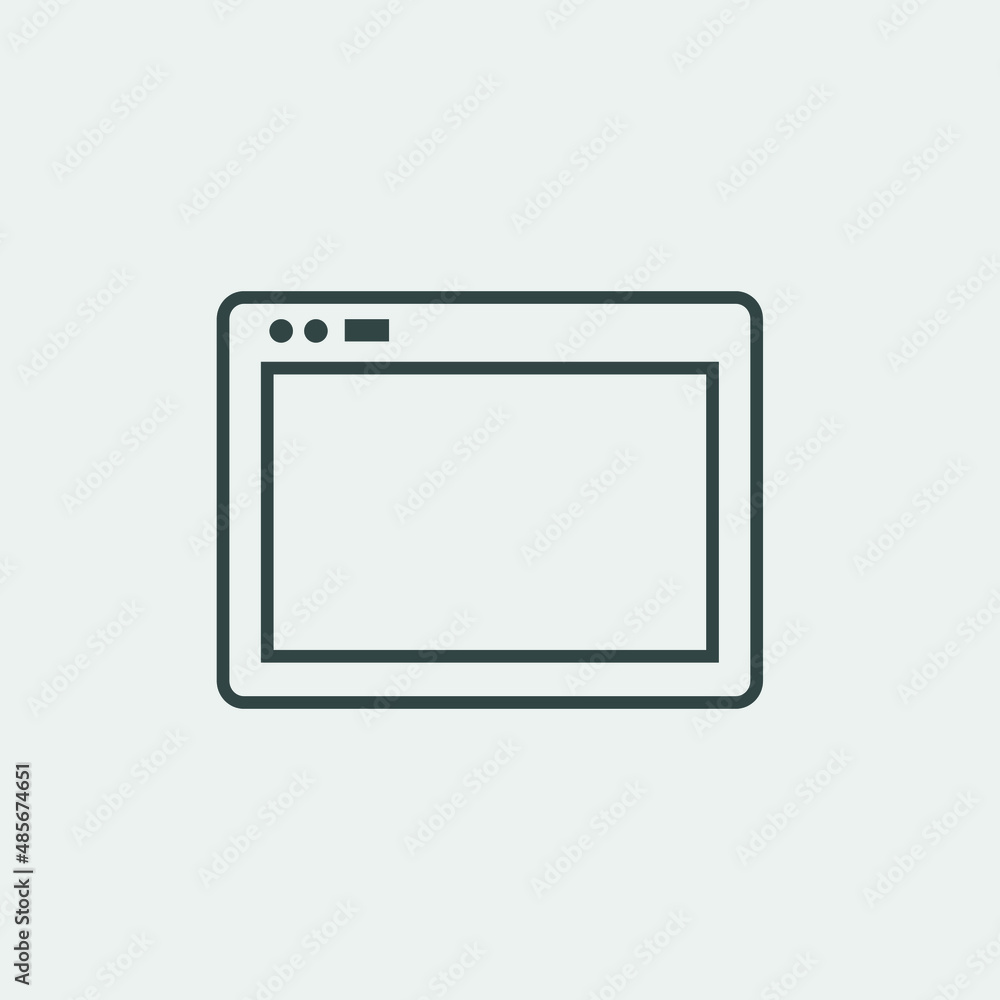 internet browser vector icon illustration sign internet browser vector icon illustration sign