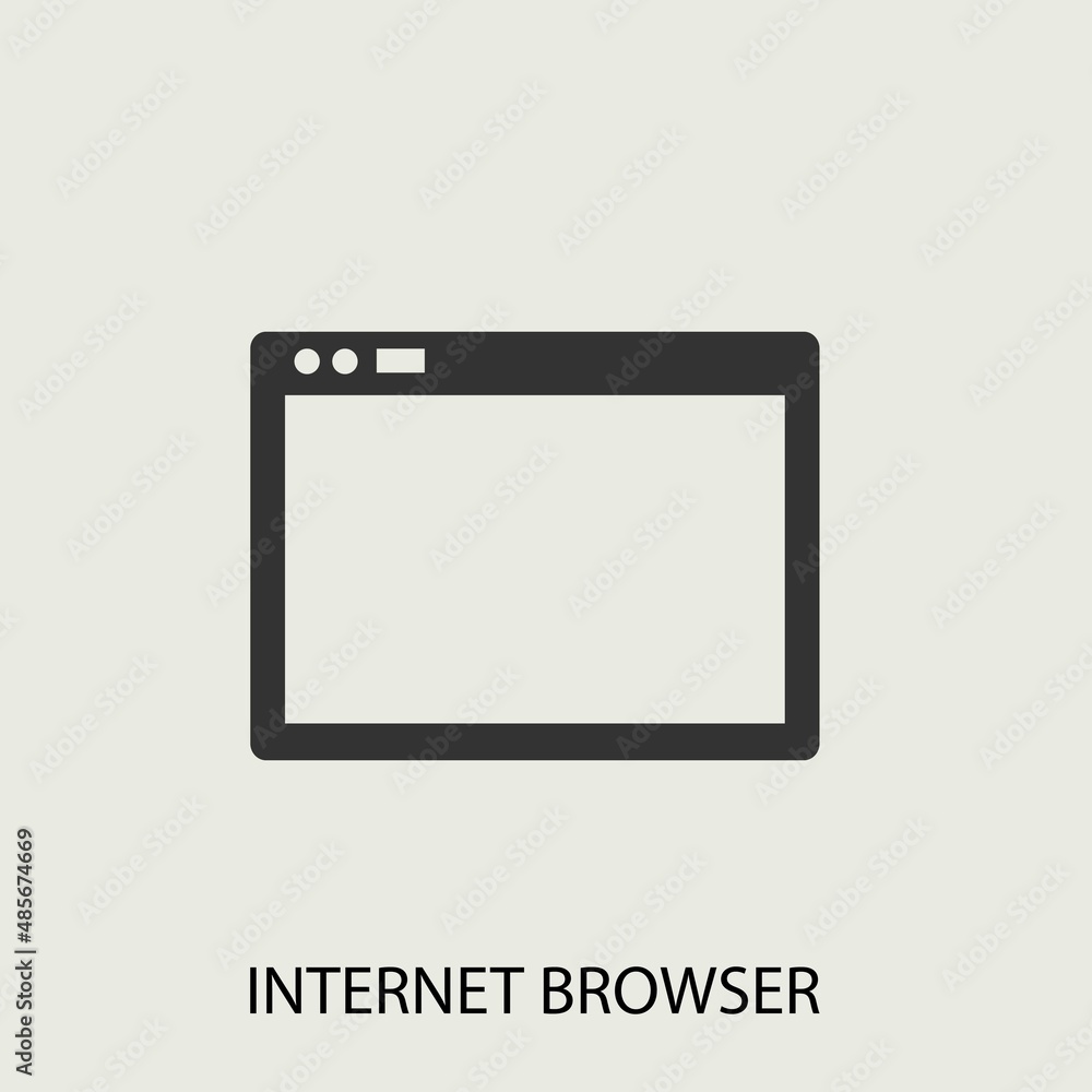Internet_browser vector icon illustration sign