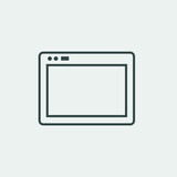 internet  browser vector icon illustration sign