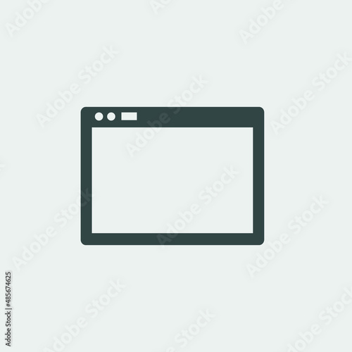 internet  browser vector icon illustration sign