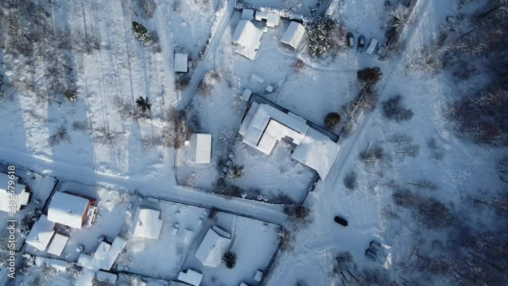 Shooting a winter forest with a quadcopter Shooting a winter forest with a quadcopter