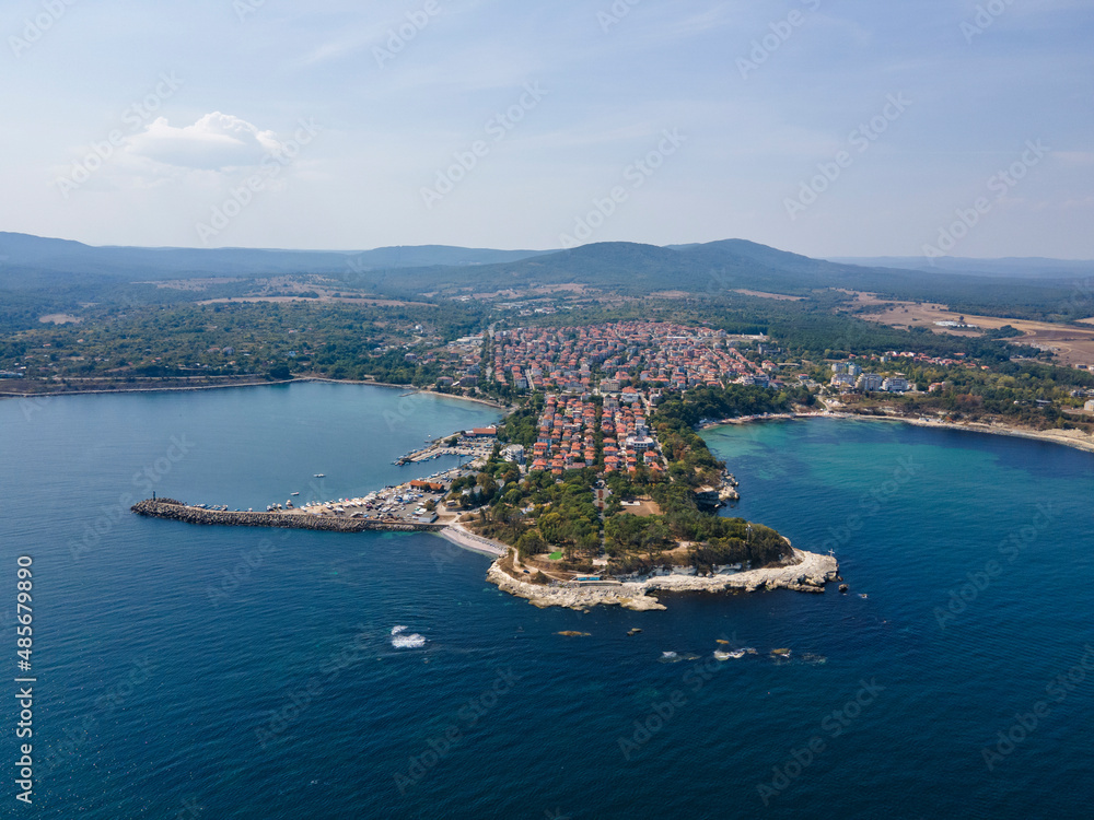 Obraz premium Aerial view of Town of Tsarevo, Bulgaria