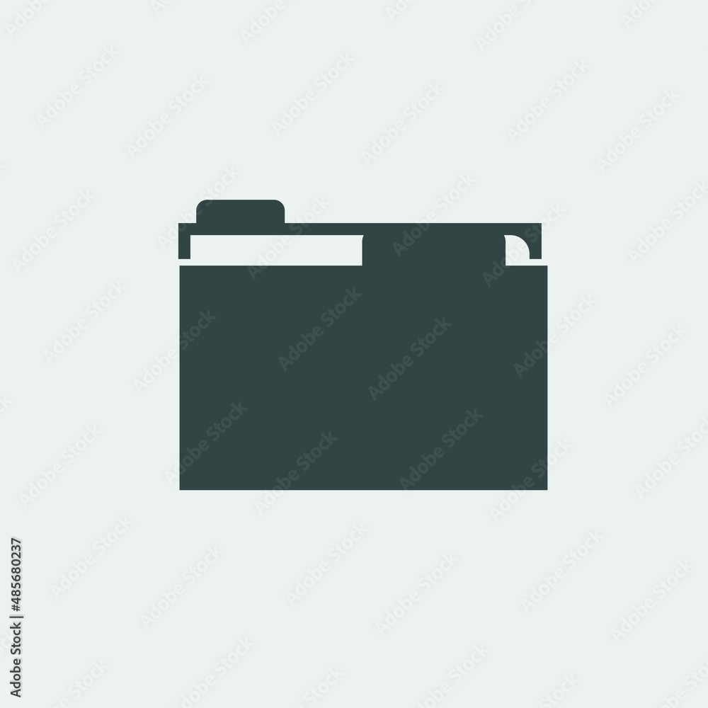 Computer_folder vector icon illustration sign Computer_folder vector icon illustration sign
