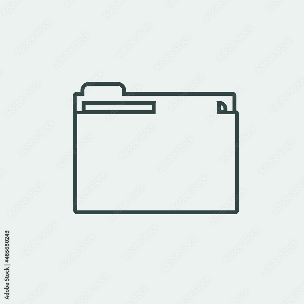 Computer_folder vector icon illustration sign Computer_folder vector icon illustration sign