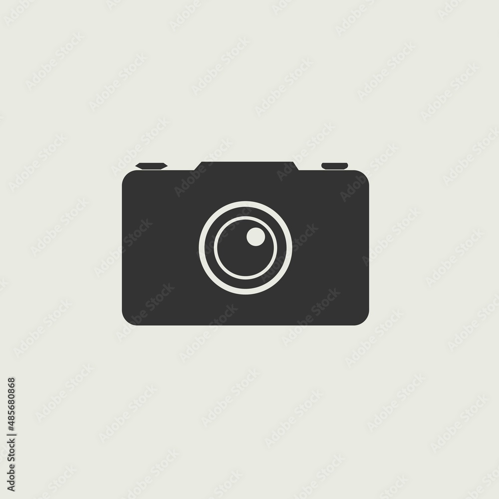 Camera vector icon illustration sign Camera vector icon illustration sign