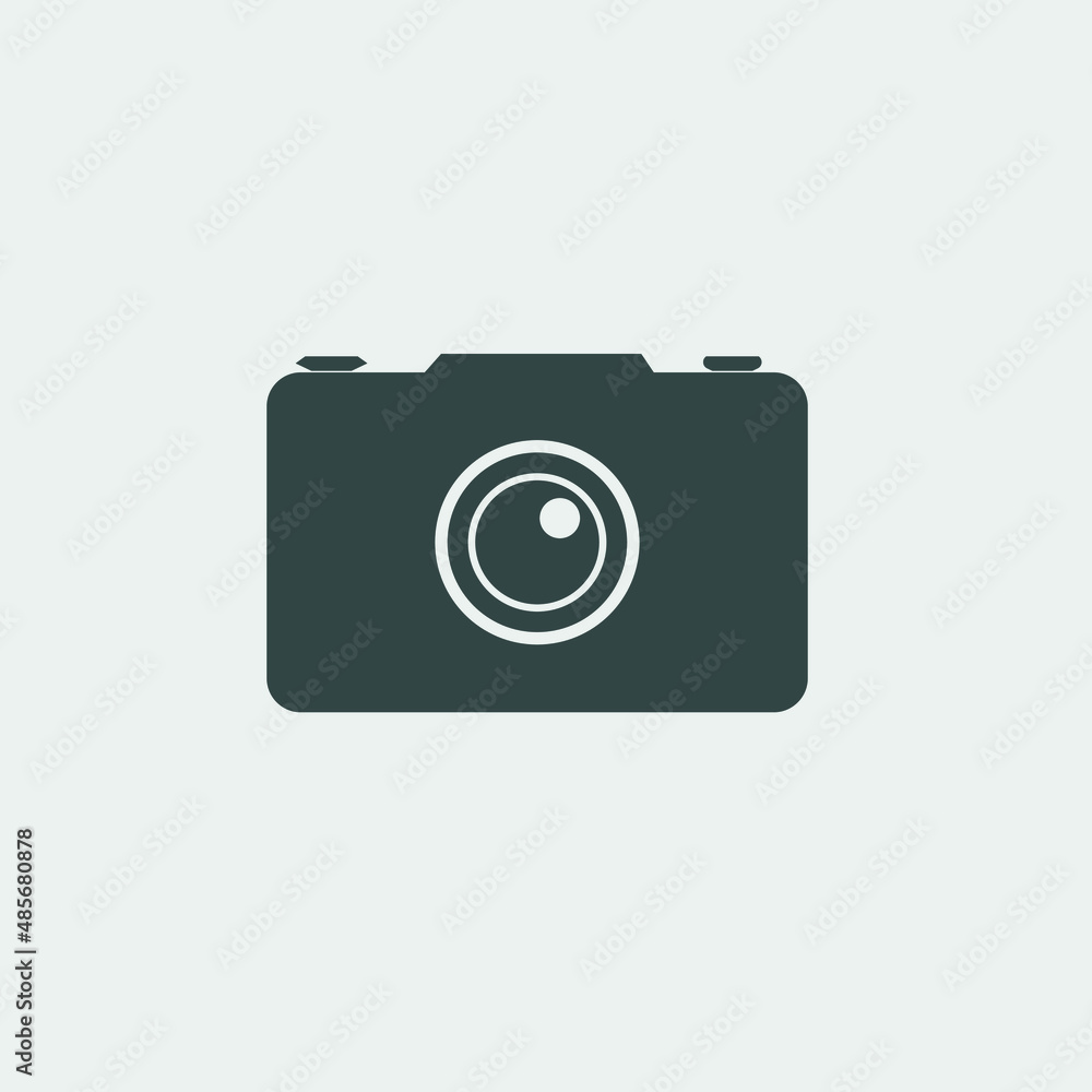 Camera vector icon illustration sign Camera vector icon illustration sign