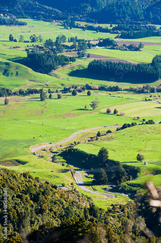 Beautiful Countryside in the Golden Bay Region of South Island, New Zealand