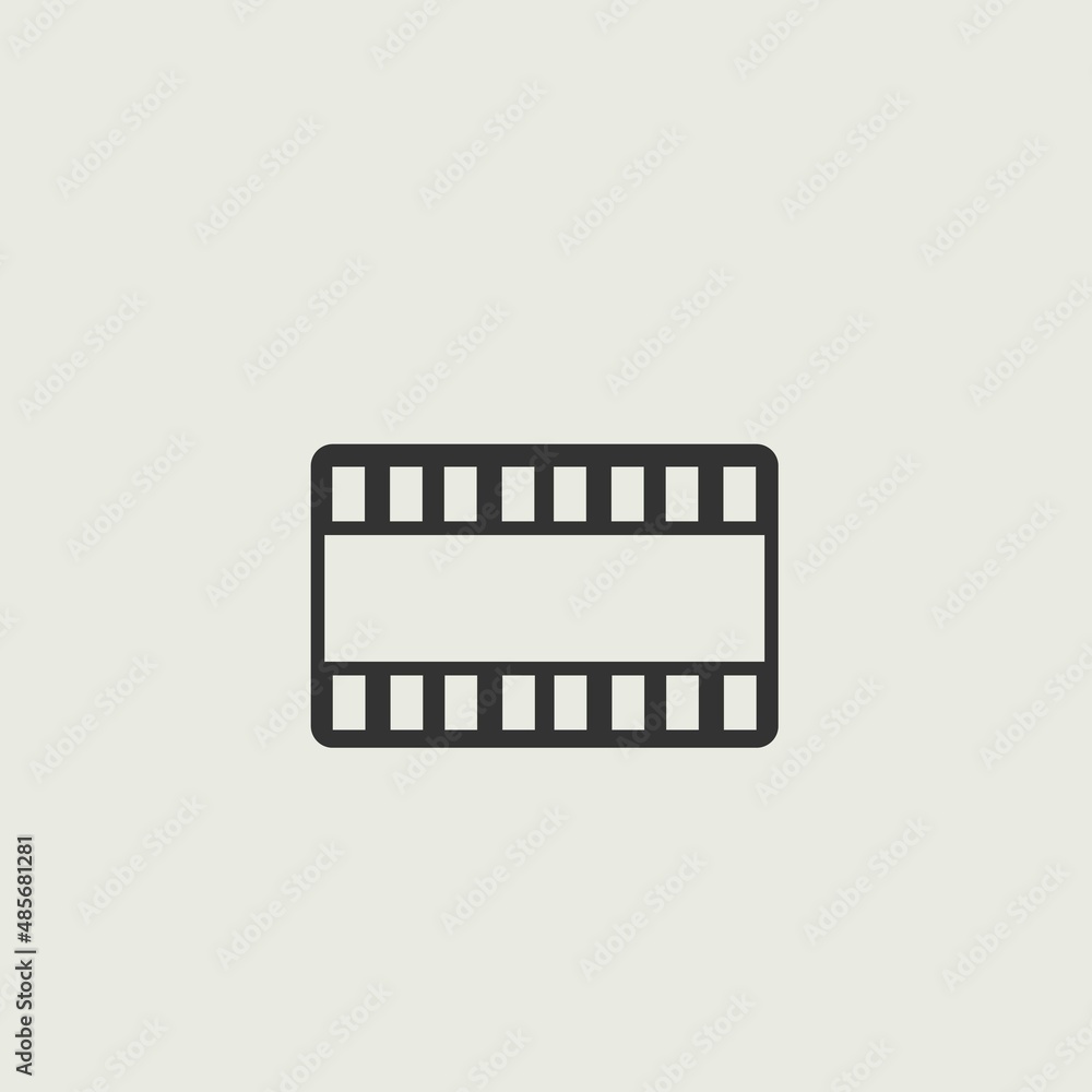 Film vector icon illustration sign Film vector icon illustration sign