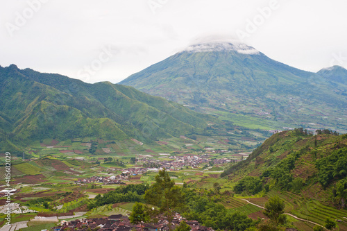 Wonosobo Town in Dieng Plateau Volcanic Caldera, Central Java, Indonesia, Asia