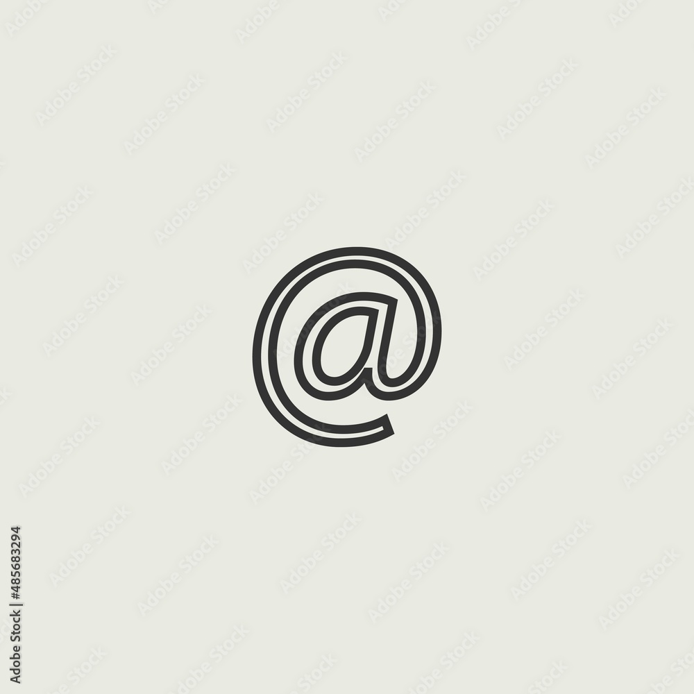 Email vector icon illustration sign Email vector icon illustration sign