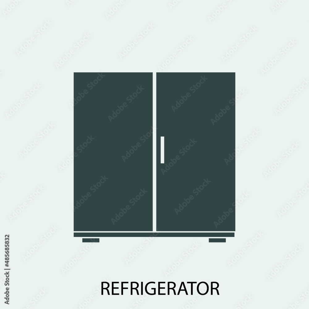 refrigerator vector icon illustration sign refrigerator vector icon illustration sign
