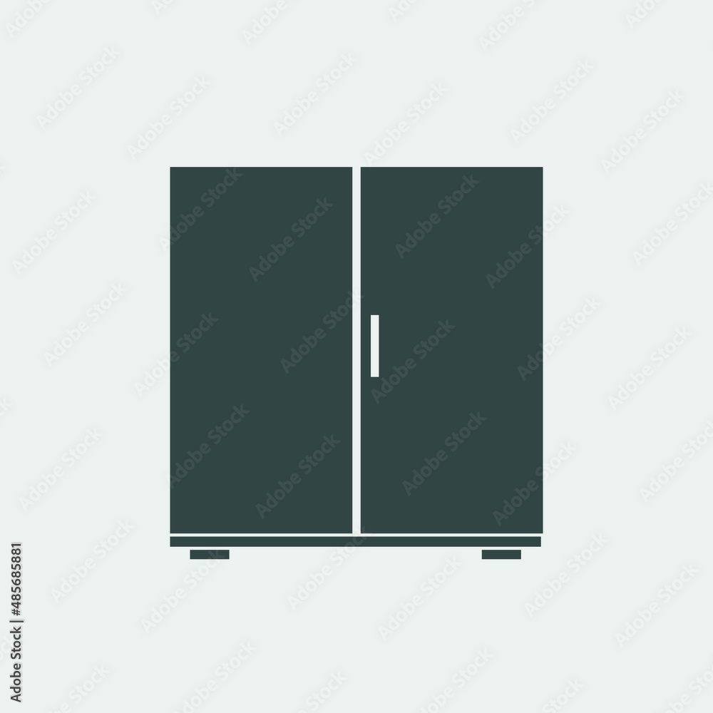 refrigerator vector icon illustration sign refrigerator vector icon illustration sign