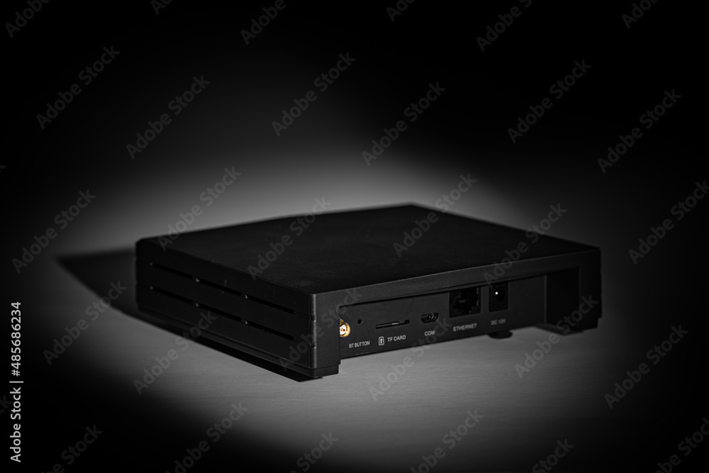 Cryptocurrency miner device back panel with network plugs for earning HNT coin by providing coverage for LongFi and LoRaW technologies Cryptocurrency miner device back panel with network plugs for earning HNT coin by providing coverage for LongFi and LoRaW technologies
