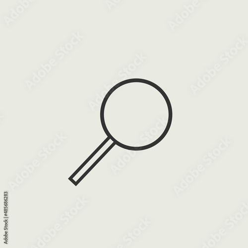 search glass vector icon illustration sign 