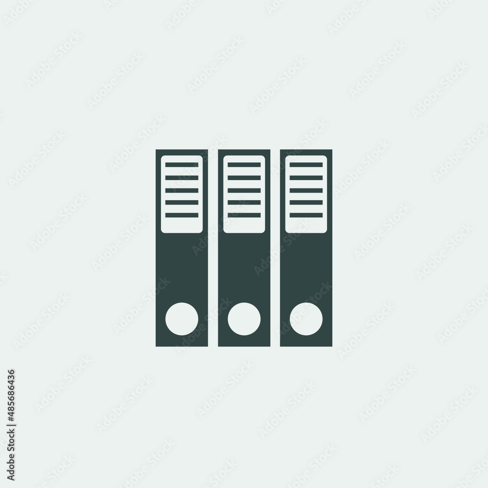 binder vector icon illustration sign binder vector icon illustration sign