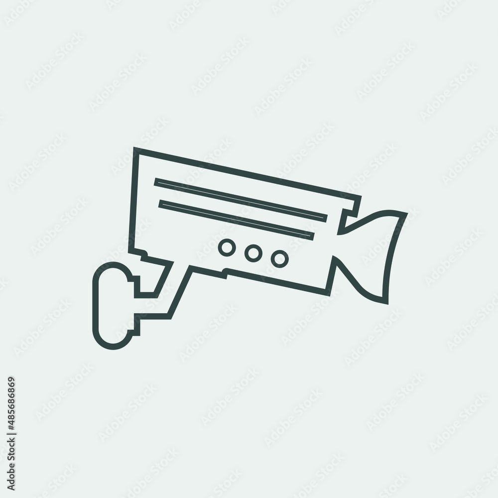 security camera vector icon illustration sign security camera vector icon illustration sign