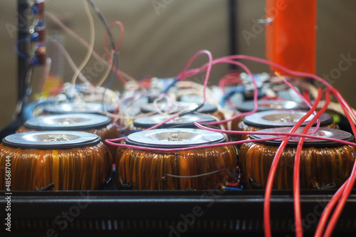 wire spools for complex equipment electricity