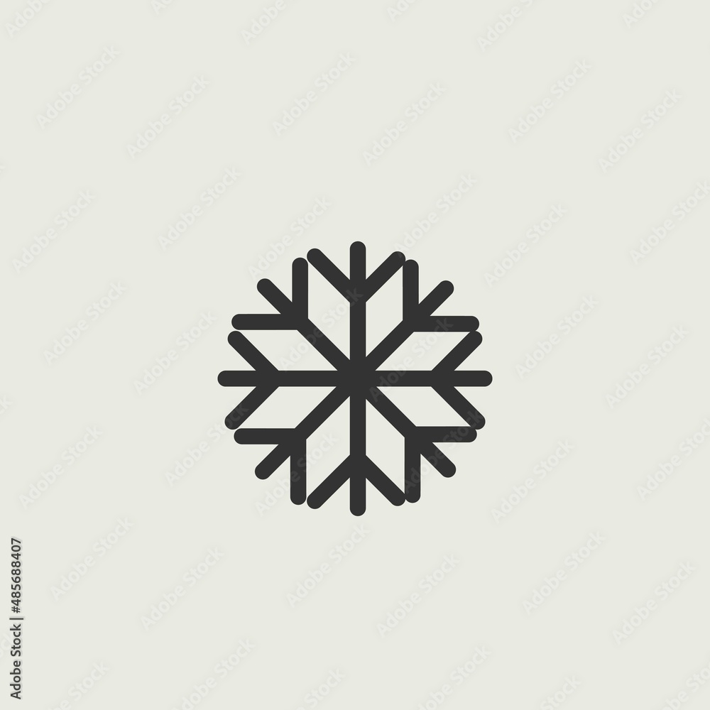 snowflake vector icon illustration sign snowflake vector icon illustration sign
