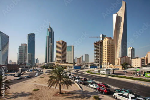 KUWAIT CITY, KUWAIT - November 12, 2013:  Skyline of Kuwait City, Middle East © Mike Dot