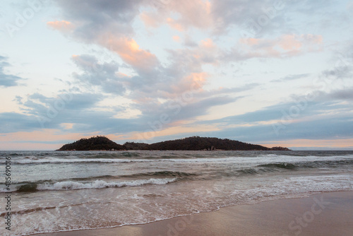 Panoramic view of the Campeche Island (Ilha do Campeche), in Florianopolis, Brazil.