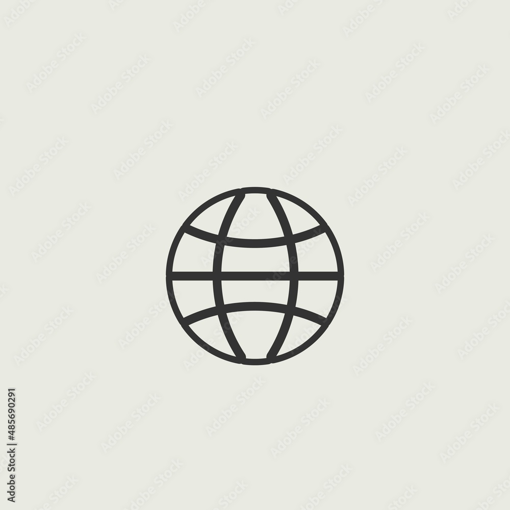 Globe vector icon illustration sign Globe vector icon illustration sign