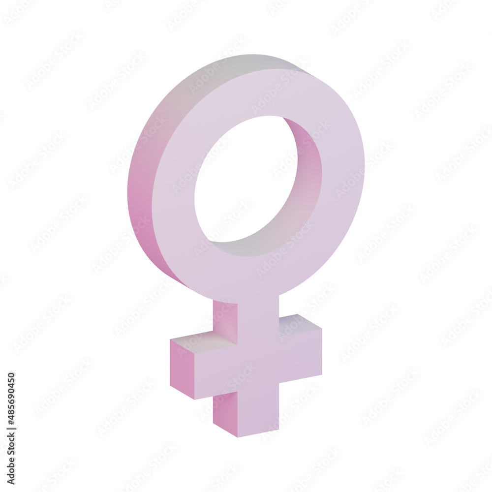Women Symbol 3D Render Illustration 4 Women Symbol 3D Render Illustration 4