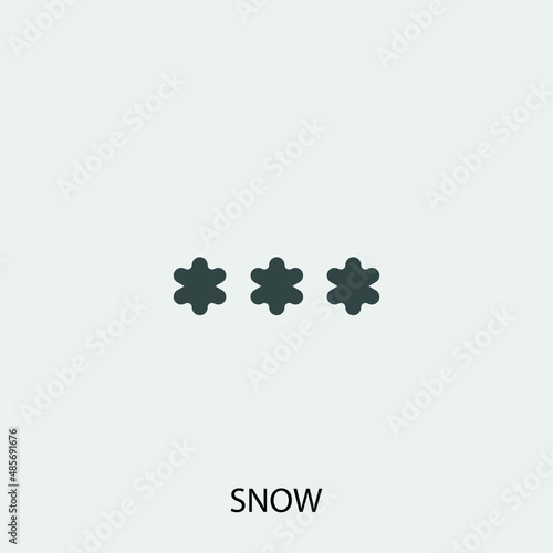 snowing vector icon illustration sign 