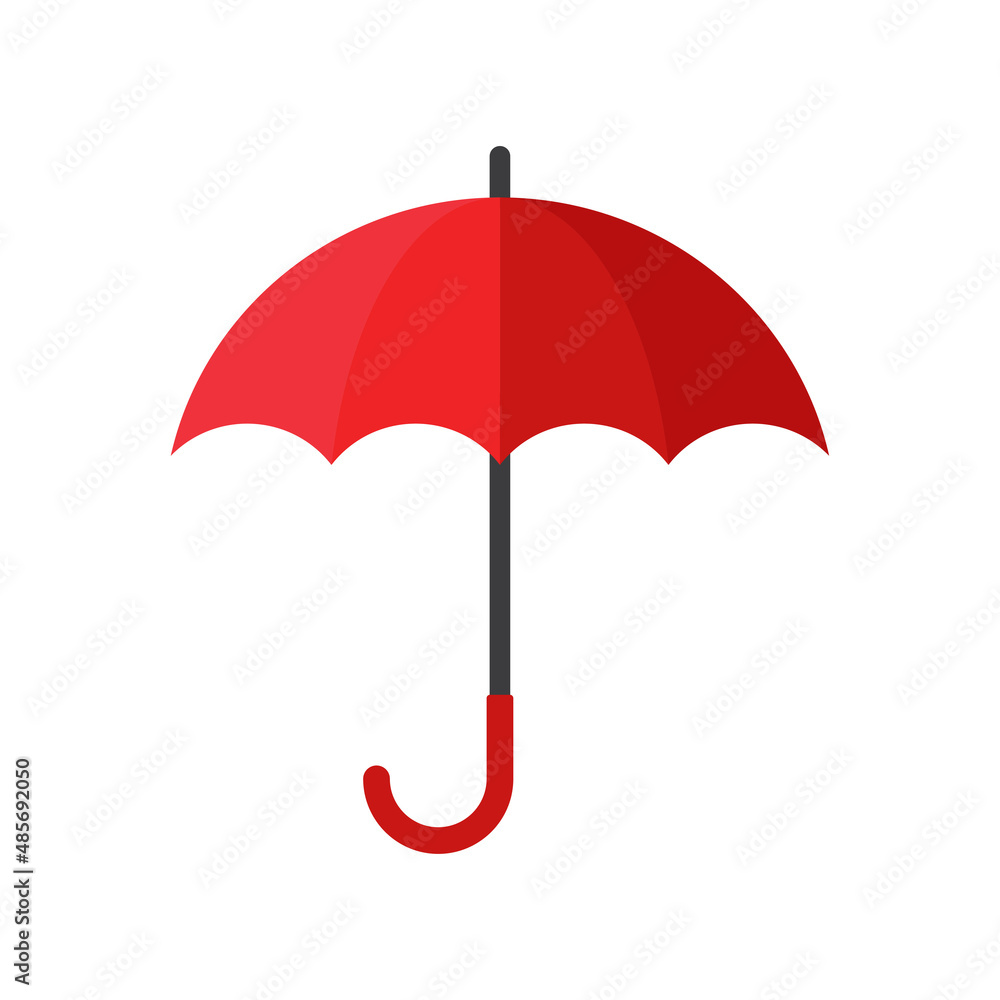Stylish umbrella icon. Flat style - stock vector Stylish umbrella icon. Flat style - stock vector