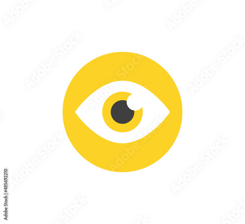 Eye icon. Vector icon. Flat design