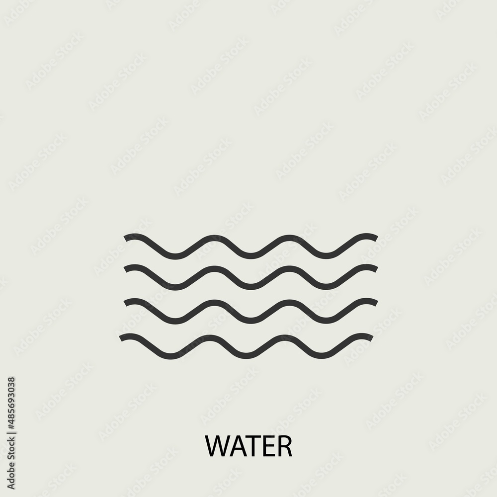water vector icon illustration sign water vector icon illustration sign