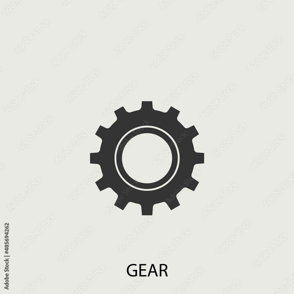 cog wheel vector icon illustration sign cog wheel vector icon illustration sign