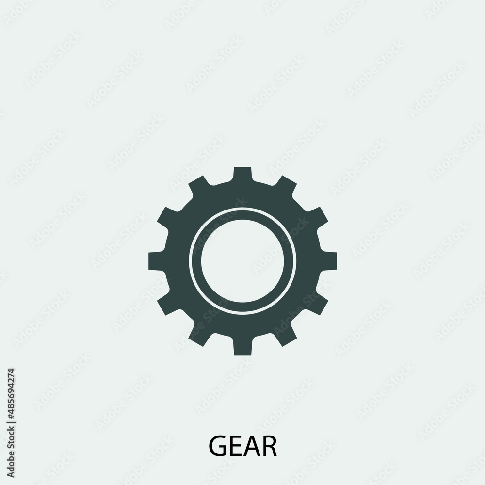 cog wheel vector icon illustration sign cog wheel vector icon illustration sign