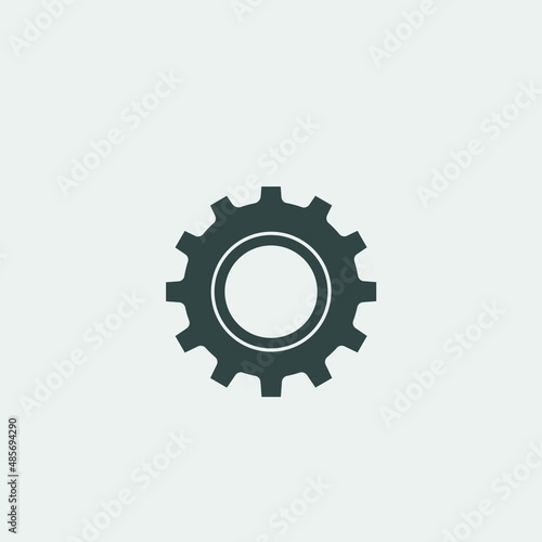 cog wheel vector icon illustration sign 