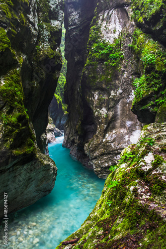 Tolminka River Canyon, Tolmin Gorges, Triglav National Park (Triglavski Narodni Park), Slovenia, Europe