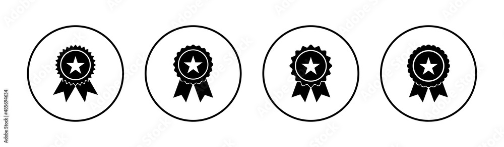 Badge icon set. Awards icon vector. Achieve sign and symbols Badge icon set. Awards icon vector. Achieve sign and symbols