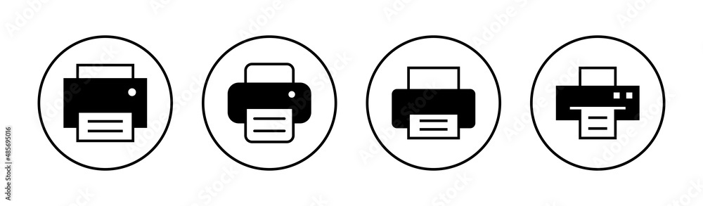 Print icons set. printer sign and symbol Print icons set. printer sign and symbol
