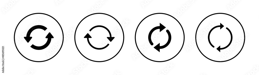 Refresh icons set. Reload sign and symbol. Update icon. Refresh icons set. Reload sign and symbol. Update icon.