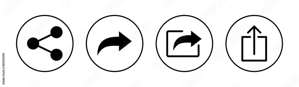 Share icons set. Sharing sign and symbol Share icons set. Sharing sign and symbol