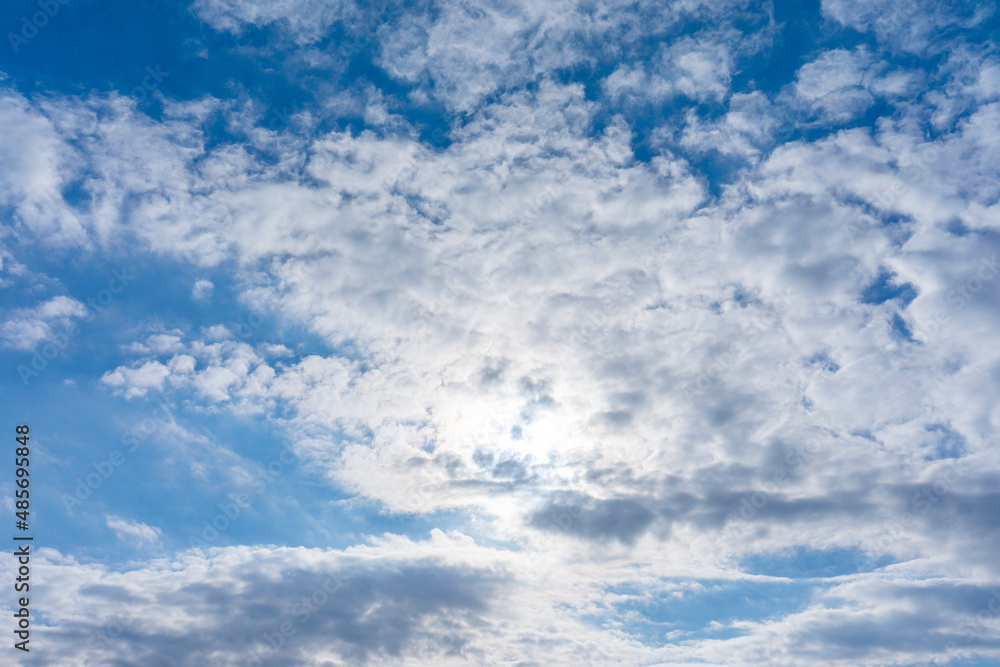 Obraz premium Refreshing blue sky and cloud background material_v_sky_23