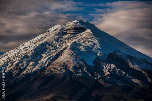 Cotopaxi Volcano glacier covered 5 897m summit  Cotopaxi National Park  Cotopaxi Province  Ecuador  South America