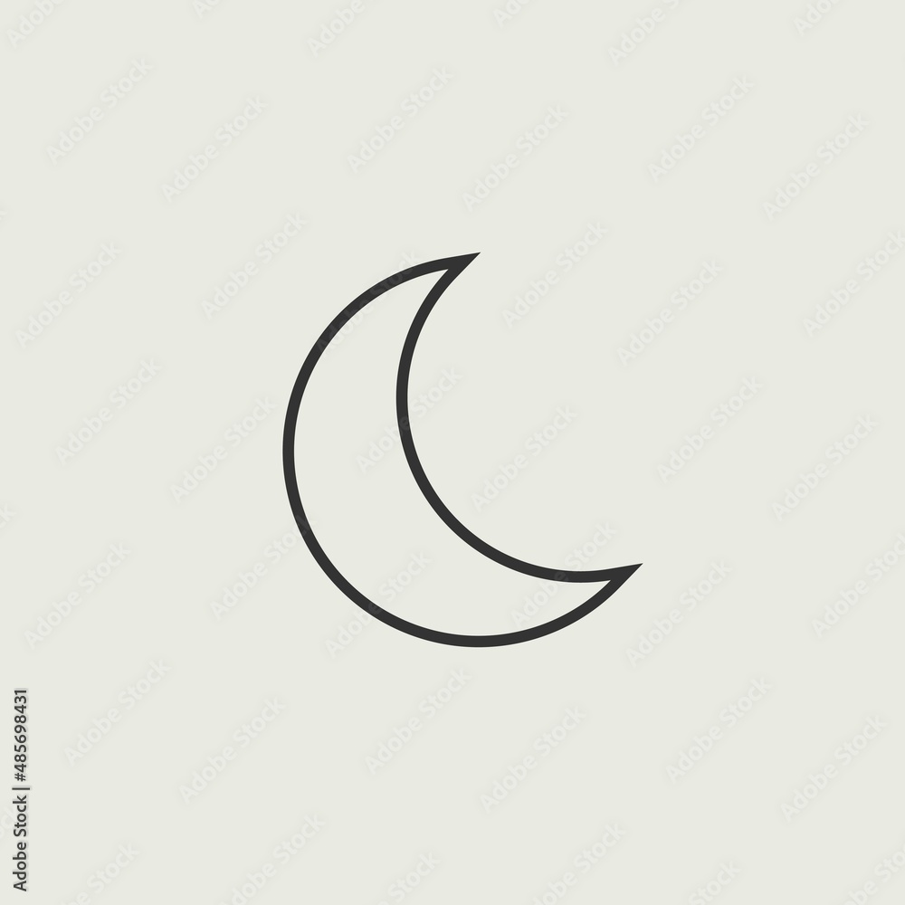 moon and stars vector icon illustration sign moon and stars vector icon illustration sign