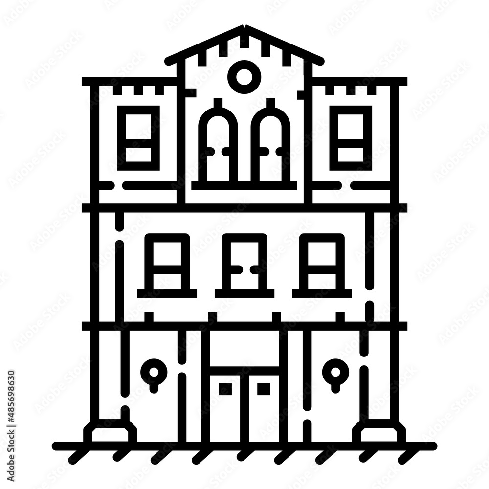 House Flat Icon Isolated On White Background House Flat Icon Isolated On White Background