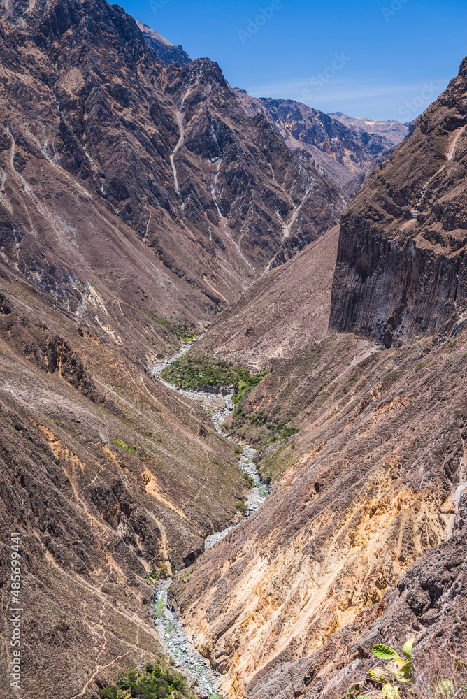 Colca River, Colca Canyon, Peru, South America