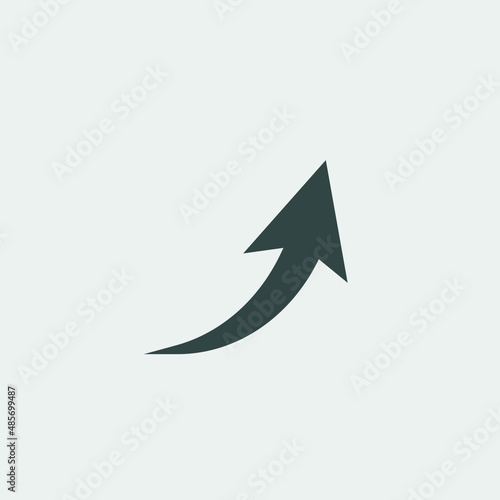upward arrow vector icon illustration sign 