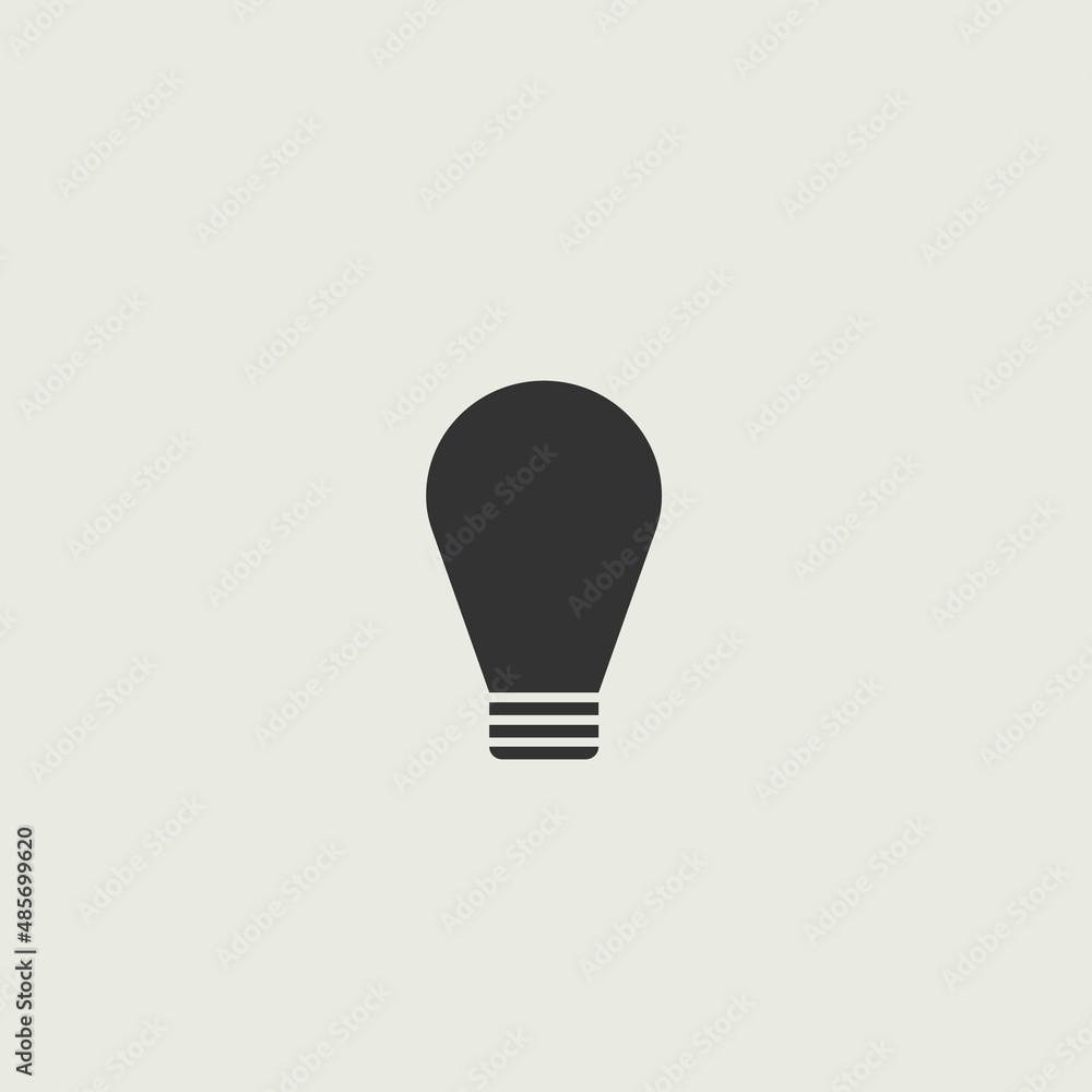 bulb vector icon illustration sign bulb vector icon illustration sign