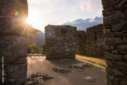 Sun Gate (Inti Punku or Intipuncu), Machu Picchu, Cusco Region, Peru, South America photo