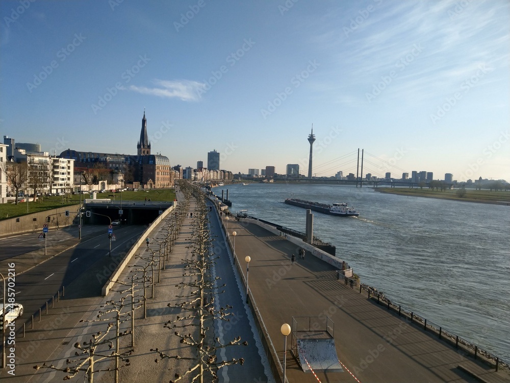 Fototapeta premium view Rhein river 